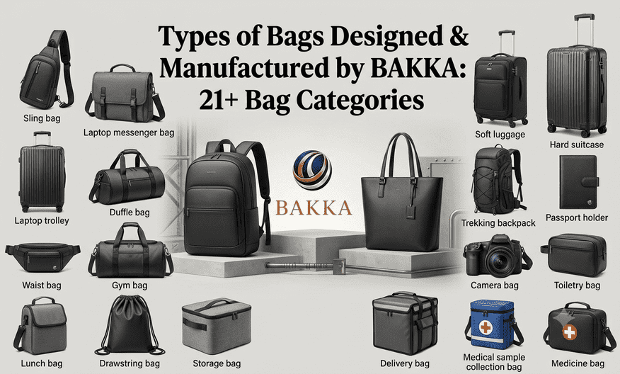 Types of Bags Designed & Manufactured by BAKKA: 21+ Bag Categories