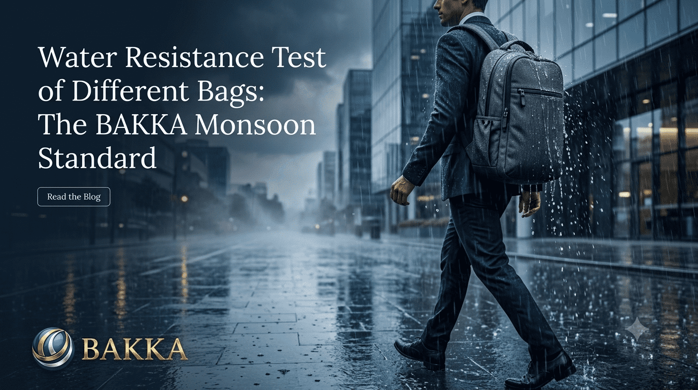 🌧️ Water Resistance Test of Different Bags: The BAKKA Monsoon Standard