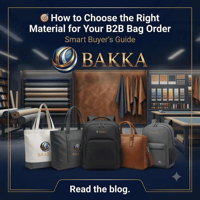 How to Choose the Right Material for Your B2B Bag Order: Cotton vs Canvas vs Nylon vs Leather vs RPET