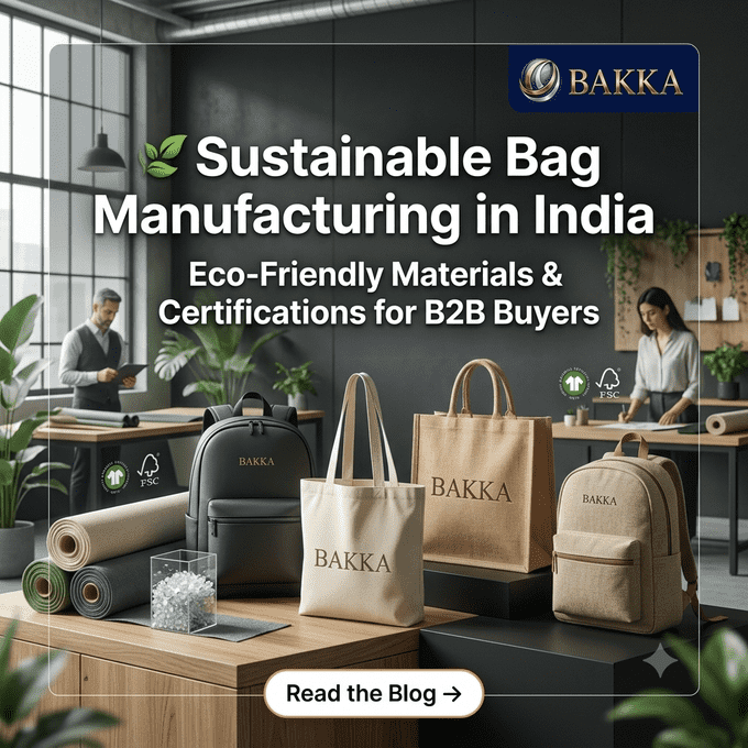 Sustainable Bag Manufacturing in India: The Complete B2B Guide to Eco-Friendly Materials, Certifications & Responsible Sourcing