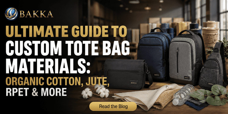 Ultimate Guide to Custom Tote Bag Materials: Organic Cotton, Jute, RPET & More I BAKKA Bags