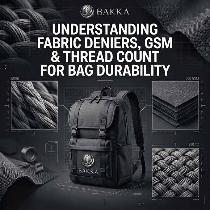 Understanding Fabric Deniers, GSM & Thread Count for Bag Durability | BAKKA Bags