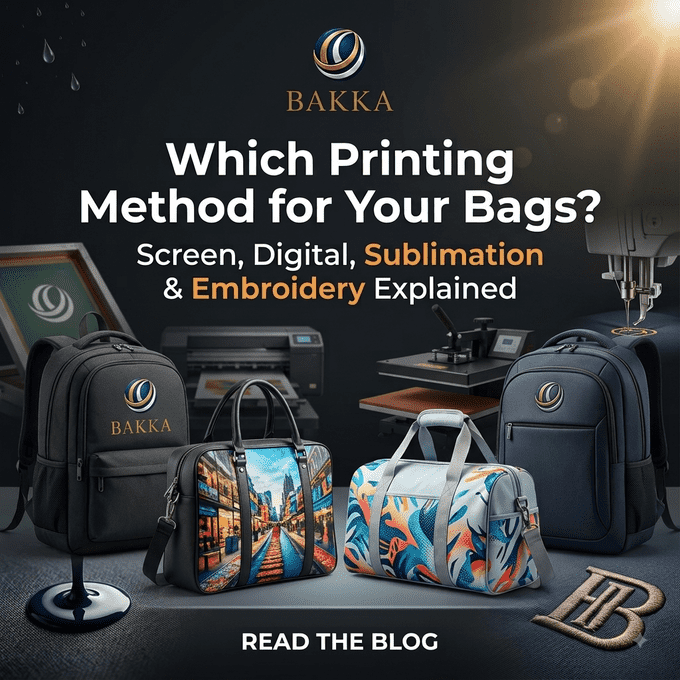 Which Printing Method for Your Bags? Screen, Digital, Sublimation & Embroidery Explained