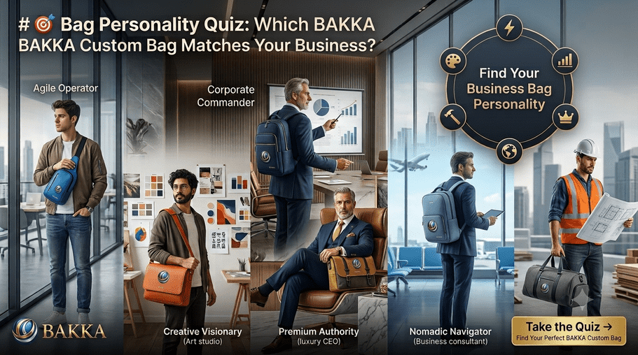 🎯 Bag Personality Quiz: Which BAKKA Custom Bag Matches Your Business? | Find the Perfect Corporate Bag for Your Brand