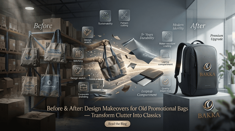 Before & After: Design Makeovers for Old Promotional Bags | Transform Old Corporate Bags into Modern, Sustainable Assets