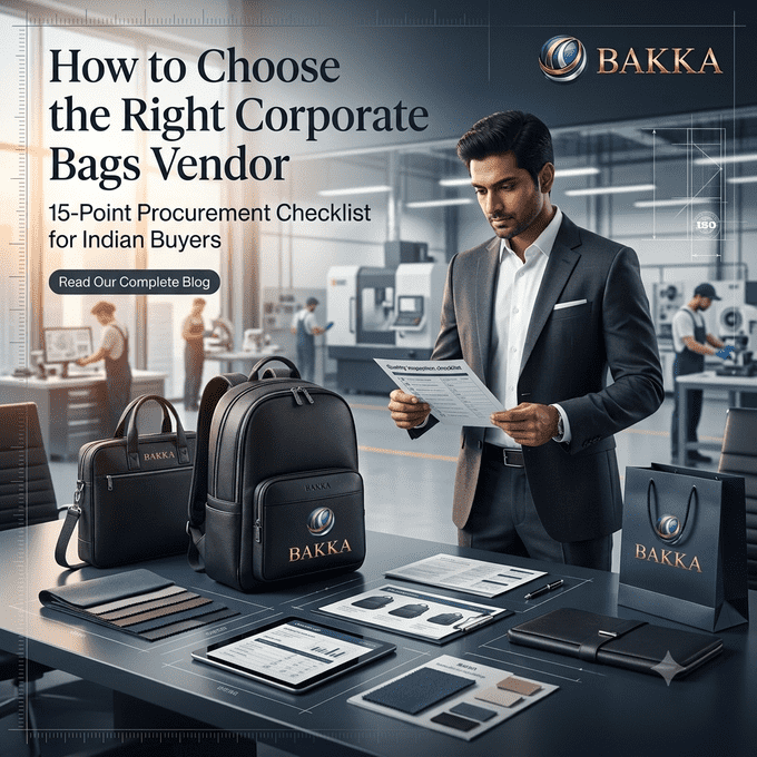 How to Choose the Right Corporate Bags Vendor: 15-Point Procurement Checklist for Indian Buyers (2026 Guide)