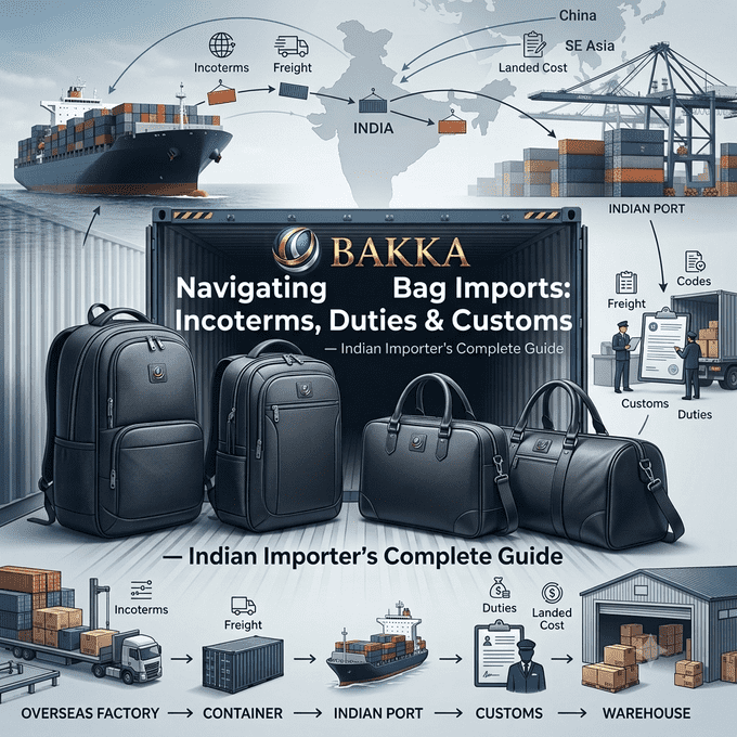 Bag Import Guide for India: Incoterms, Duties, HS Codes & Customs