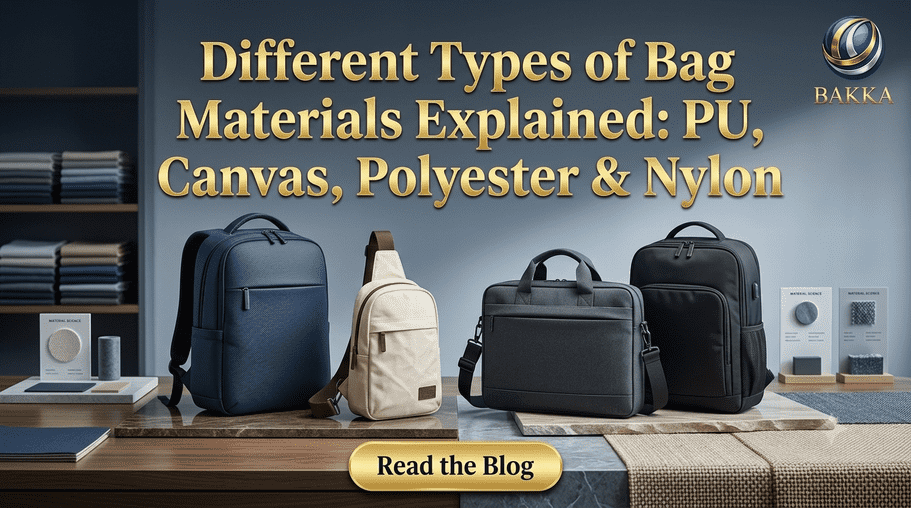 Different Types of Bag Materials Explained: PU, Canvas, Polyester & Nylon I BAKKA Bags