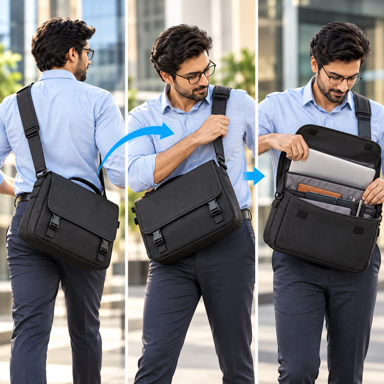 One-Motion Shoulder-to-Front Access