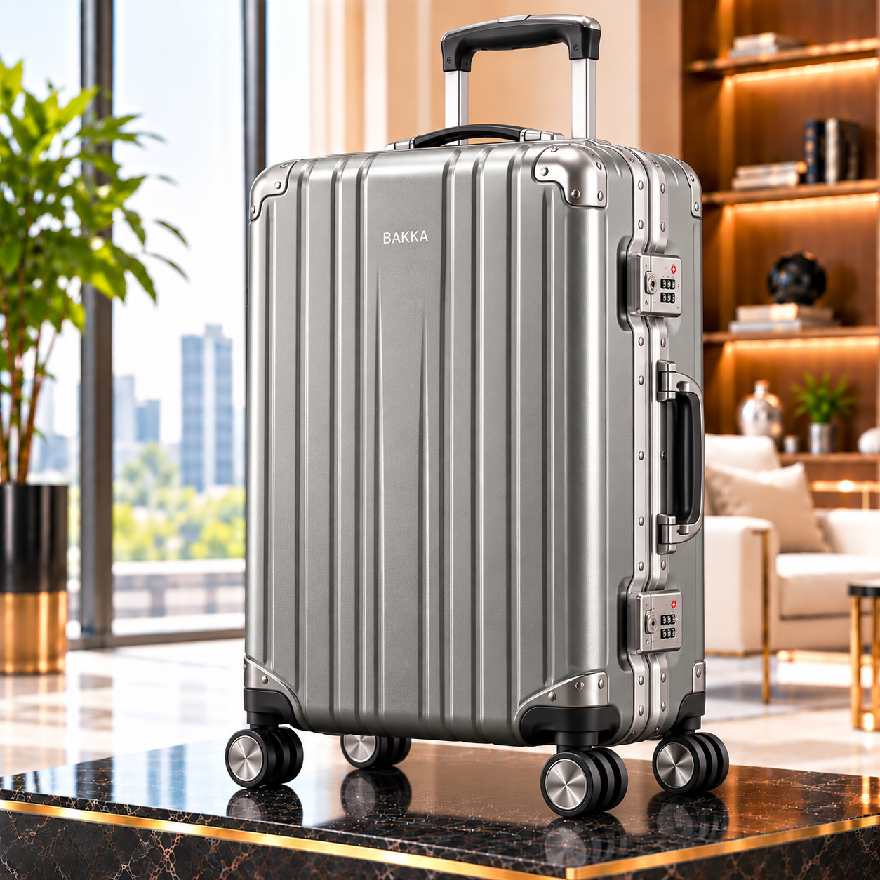 Aluminium-Frame Hard Luggage