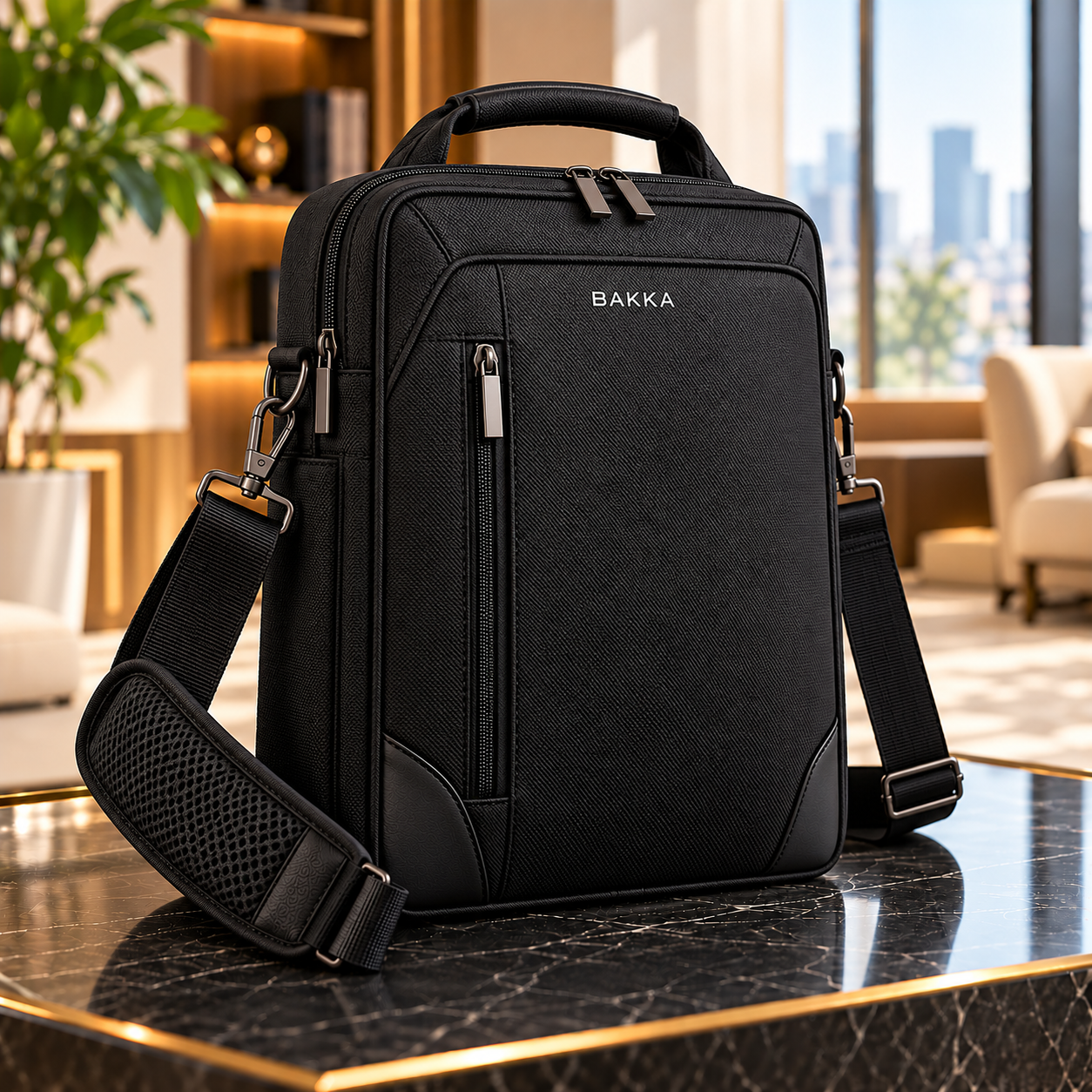 Vertical Messenger Bag