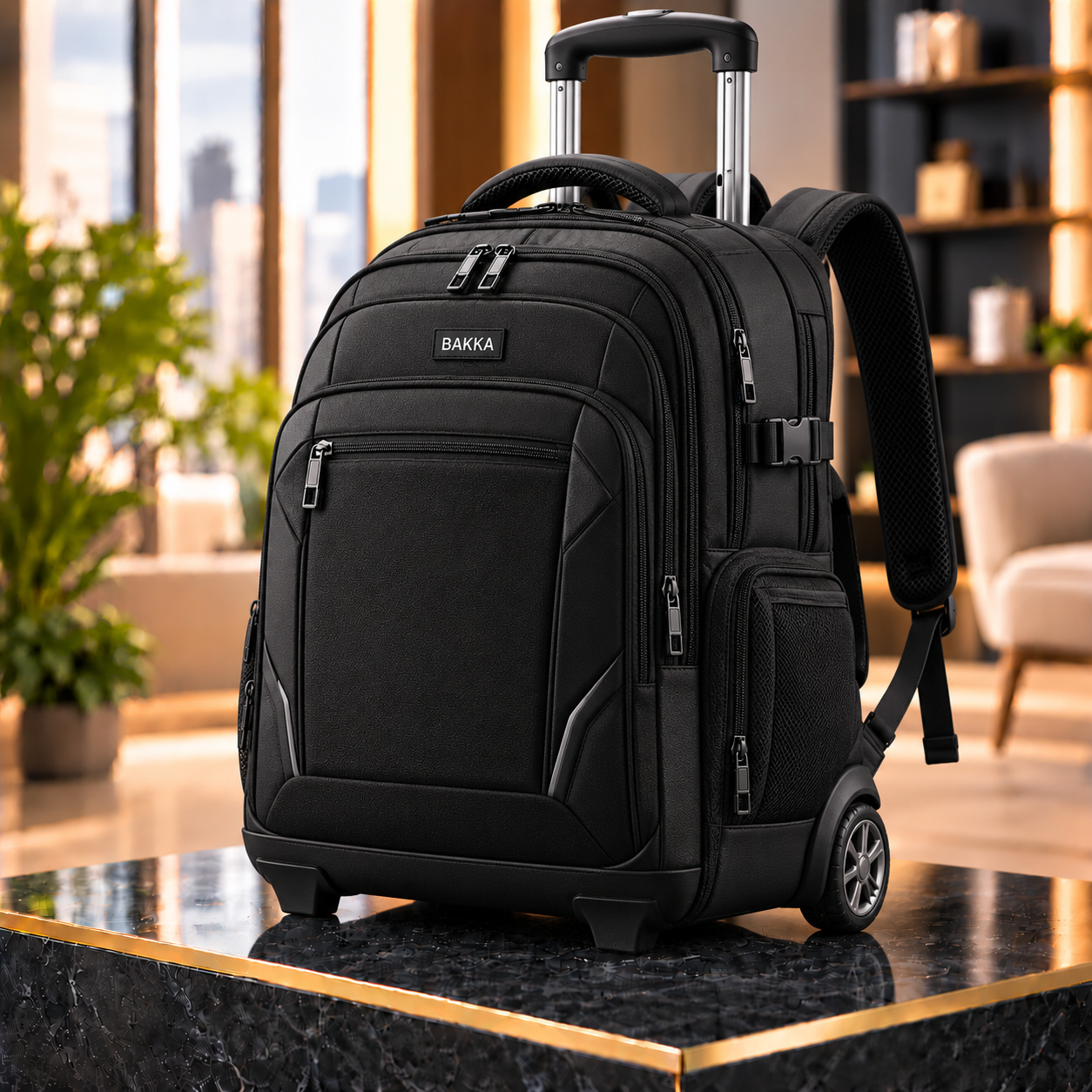 Rolling Laptop Backpack (Hybrid) 